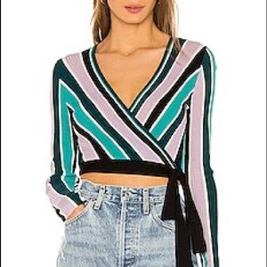 Wildfox couture vivid stripes Emma sweater NWT